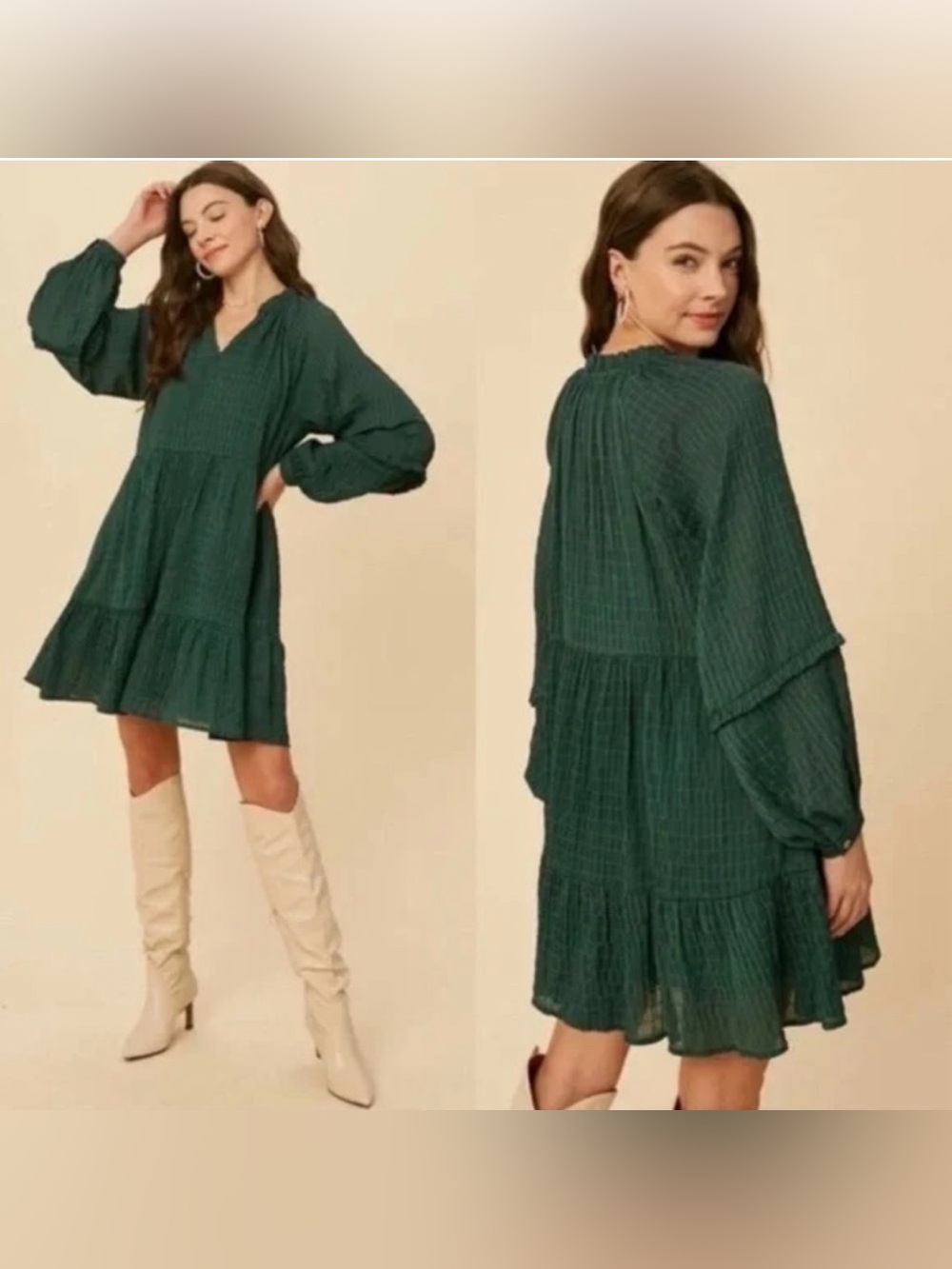 Mare‎ Mare X Anthropologie Anne Tiered Tunic Dress, Size Medium